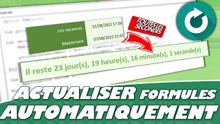 Comment automatiser la mise à jour des formules Excel [upl. by Norga]