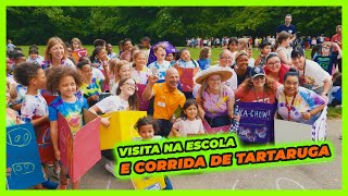 Ações da Indy 500  Visita na Escola e Corrida de Tartaruga [upl. by Batsheva146]