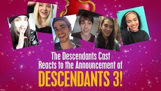 Cast Reactions 🙌 😍  Descendants 3 [upl. by Imrots]