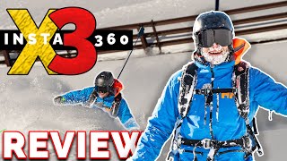 Die beste Kamera um dich beim Skifahren zu filmen   Insta 360 X3 Review [upl. by Estren]