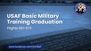 USAF Basic Military Training Graduation Ceremony Flights 661676  October 24 2024 [upl. by Duester]