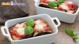 Involtini di melanzane alla mediterranea  Ricetta in 1 minuto [upl. by Winograd]