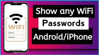 How to show any WiFi Password with QR Code on mobile easy guide [upl. by Adnilre]