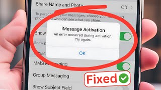 How To Fix iMessage Activation Error On iPhone  iPad  iMessage Waiting For Activation iOS 18 [upl. by Lesly]