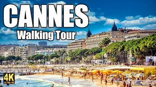 Cannes 🇨🇵 France  Walking Tour 4k Ultra HD 60fps – With Captions [upl. by Hedwig362]