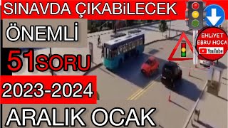 İLK SORU ANİMASYONLU 2023 ARALIK OCAK EHLİYET SINAV SORULARI ANİMASYONLU EHLİYET [upl. by Audri604]