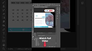 2024 Desk Calendar Design in Photoshop shorts youtubeshorts shortvideo [upl. by Hakaber461]