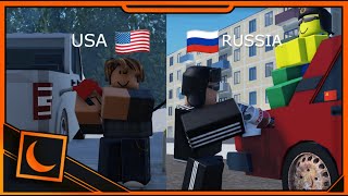 Russia VS US meme  moscow moscow meme  Funny Roblox Animation [upl. by Anahgem]