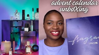 THE SPACE NK FRAGRANCE ADVENT CALENDAR UNBOXING adventcalender unboxing [upl. by Friederike169]