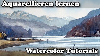 AquarellTutorial 3  quotDas schnelle Aquarellquot nach Fotovorlagen [upl. by Supat]