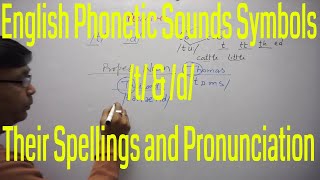 English Phonetic Sound Symbols t amp d and Their Spellings and Pronunciation [upl. by Tterag210]