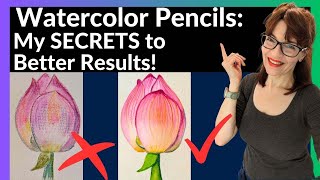 Watercolor Pencils  My SECRETS to Better Smoother Results [upl. by Cletus807]