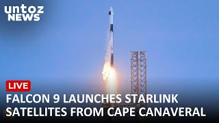 LIVE SpaceX Falcon 9 rocket launches Starlink satellites from Cape Canaveral [upl. by Narbig]