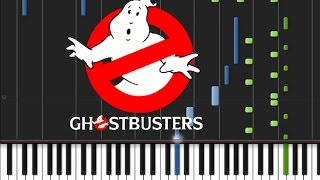 Ghostbusters  Main Theme Piano Tutorial ♫ [upl. by Erland]