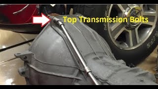 How to Remove top Transmission boltsHow to get to the top Transmission bolts Ford Mustang F150 [upl. by Yeliab]