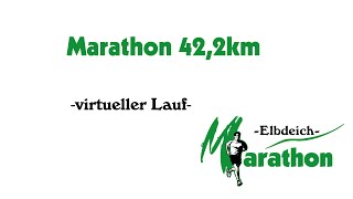 Tangermünder Elbdeichmarathon  Marathon 422km  virtueller Lauf [upl. by Acinorahs]