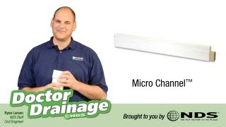 Introducing the Micro Channel  NDS Drainage Systems [upl. by Eenar382]