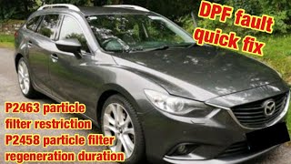 Mazda DPF soot accumulation or restriction fix [upl. by Ranger]