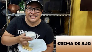 Crema de Ajo DELICIOSA BOTANA YUCATECA MEDIA CREMA 375 gr una disculpano apareció en la receta [upl. by Ynatil]