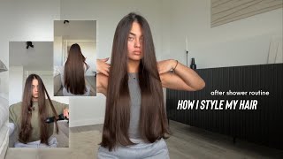 how i style my hair ♡ sleek n voluminous [upl. by Atiragram632]