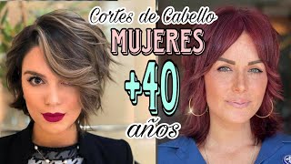 ✂️TENDENCIAS CABELLO 2024 ESTILOS y CORTES 💇‍♀️ de MODA para MUJERES de 40 años que más REJUVENECEN [upl. by Neuburger]