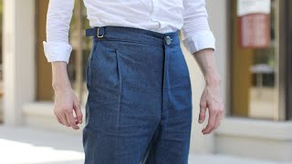 How to Draft and Sew High Waisted Pleated Pants [upl. by Yenrab]