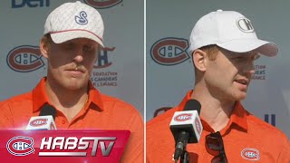 Canadiens address the media at annual golf tournament  PODIUM A [upl. by Jehu]