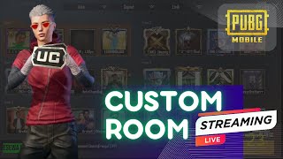 PUBG MOBILE Live Strearming  Live Coustom Room Room UC Giveaway [upl. by Nohpets]