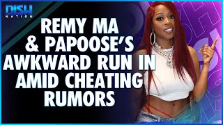 Remy Ma amp Papooses Awkward RunIn at Birthday Party [upl. by Yzeerb]