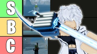 Type Soul Full UPDATED Quincy Weapon Tierlist [upl. by Ilah937]