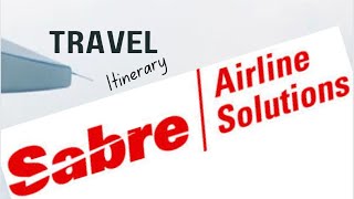 How to book a ticket in sabre [upl. by Ahsele]