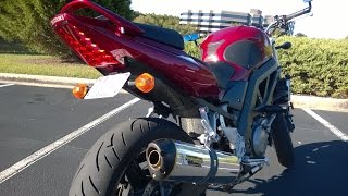 Suzuki SV650 Fender Eliminator Installation [upl. by Eirollam]