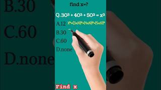 Find the X value educational maths mathematics mathstricks shorts short shortvideo [upl. by Ysied]