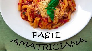 Cele mai BUNE PASTE AllaAmatriciana  How to make the best PASTA CC Eng Sub [upl. by Irrol224]