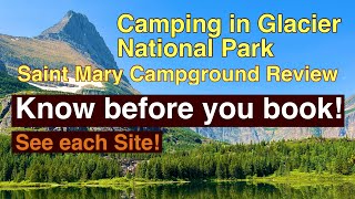 Campground site review of Saint Mary Campground Glacier National Park [upl. by Josselyn]