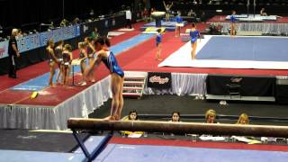 Katelyn Ohashi  Balance Beam  2012 Kelloggs Pacific Rim Championships Podium Training [upl. by Yacov491]