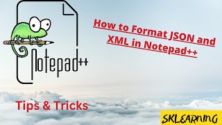 How to format JSON and XML in Notepad [upl. by Keffer]