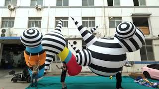 Walking Inflatable Candy Costumes With Battery For Parade Decoration [upl. by Ecirad943]