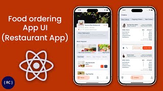 Food Ordering App UI in React Native  Restaurant App [upl. by Bonnee]