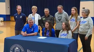 Grace Morris full interview on signing with Saint Francis soccer [upl. by Cart]