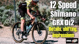 NEW Shimano GRX Di2 12Speed Details Shifting amp Impressions [upl. by Aniraz663]