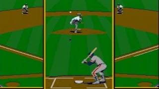 Tony La Russa Baseball Genesis  CPU vs CPU Gameplay [upl. by Lewak101]