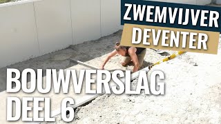 Zwemvijver uitvlakken en klaar maken voor folie  Bouwverslag zwemvijver Deventer deel 6 [upl. by Alvita]