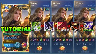 LANCELOT BRUTAL FULL DAMAGE BUILD FOR SOLO RANKED  TOTALLY INSANE  EXPLAINED TUTORIAL [upl. by Claudian200]