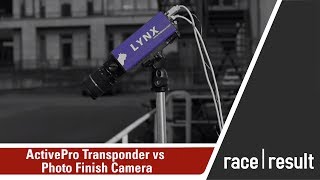 Comparison of the ActivePro transponder with a photo finish camera [upl. by Ydderf988]