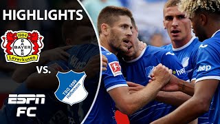 Hoffenheim STUNS Bayer Leverkusen with dominant away win  Bundesliga Highlights  ESPN FC [upl. by Alilahk]