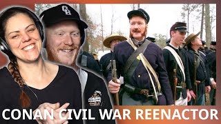 Conan Becomes A Civil War Reenactor REACTION  OB DAVE REACTS [upl. by Ydualc777]