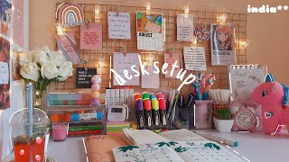 desk setup  stationary organization📚  under Rs500  india [upl. by Sachi]