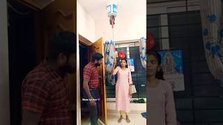 New Trick 🤣 Adi paavi 😰 funny shorts wife vomedy viralvideo dhanalakshmi [upl. by Ennayram956]