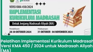 Pelatihan pada modul Kurikulum Madrasah Pengayaan Bagian 2 [upl. by Aim]